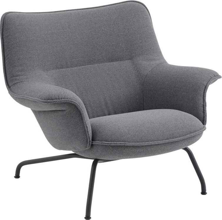 Doze Sessel grau mit schwarzen Beinen