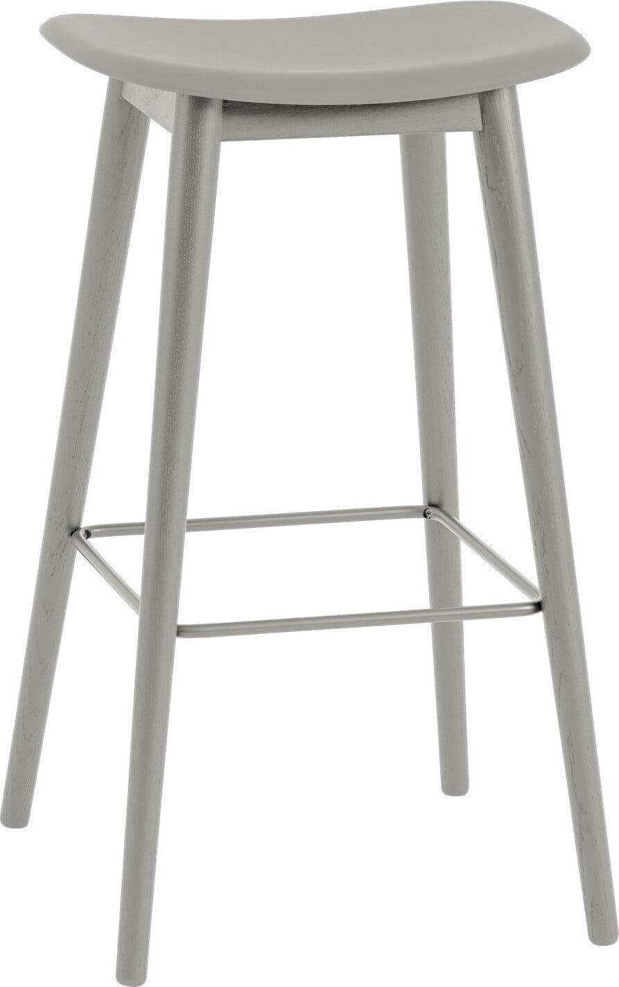Fiber Barhocker 75 cm grau