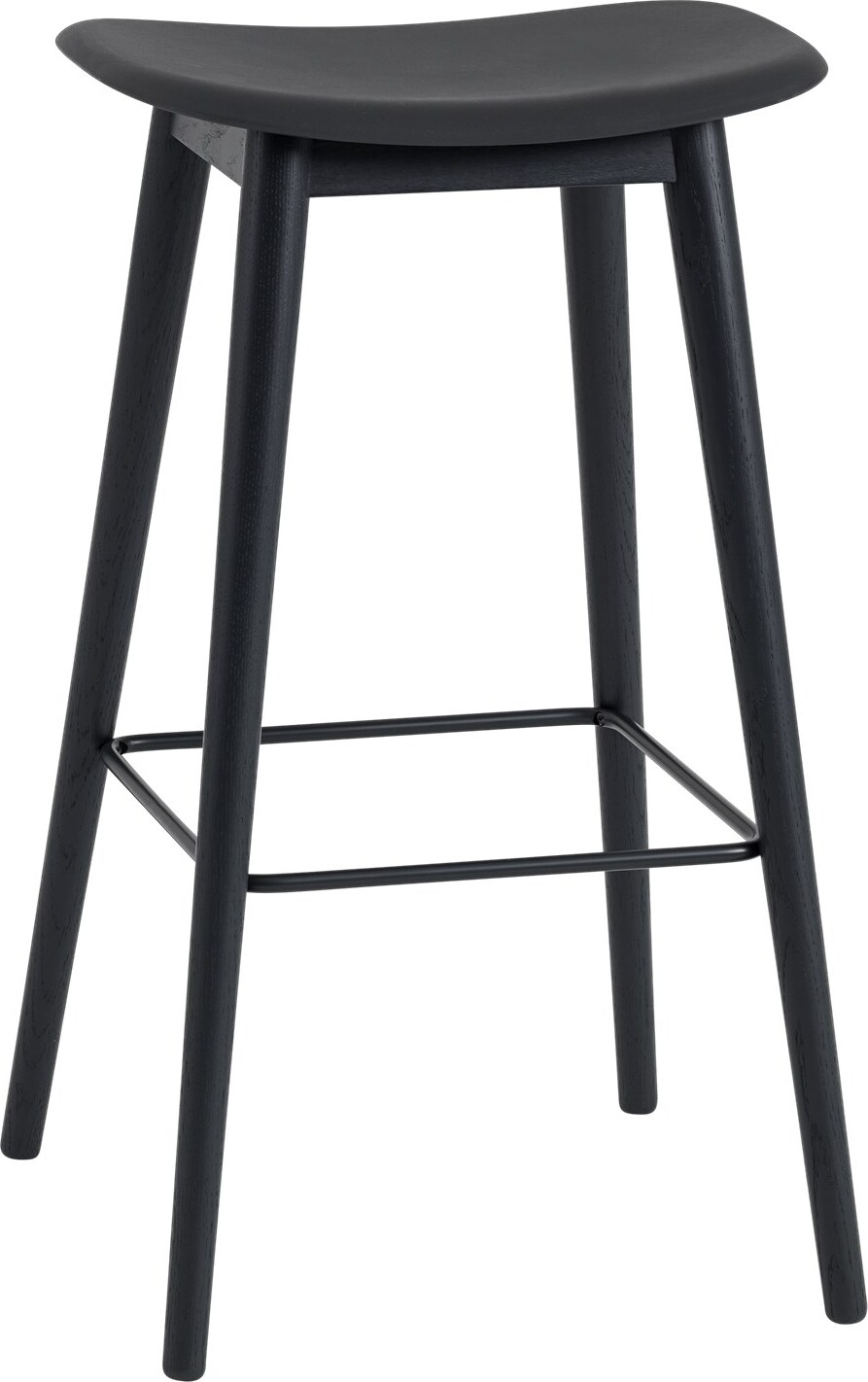 Fiber Barhocker 75 cm schwarz