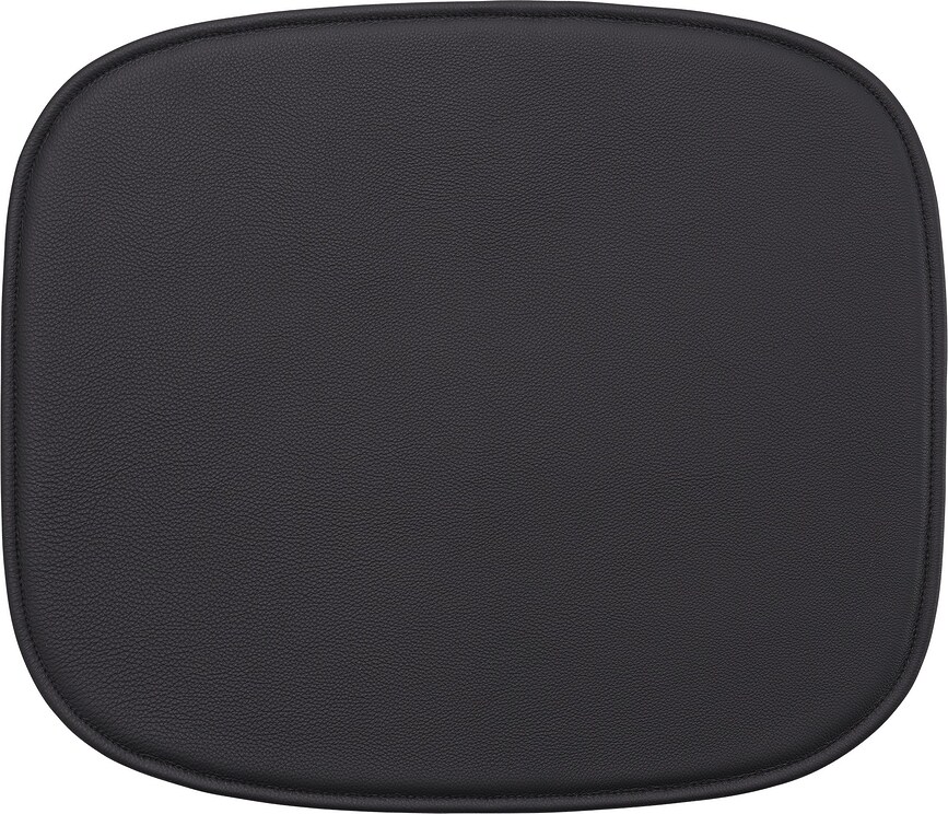 Fiber Easy Leather Black Coussin de Chaise 38 cm, noir