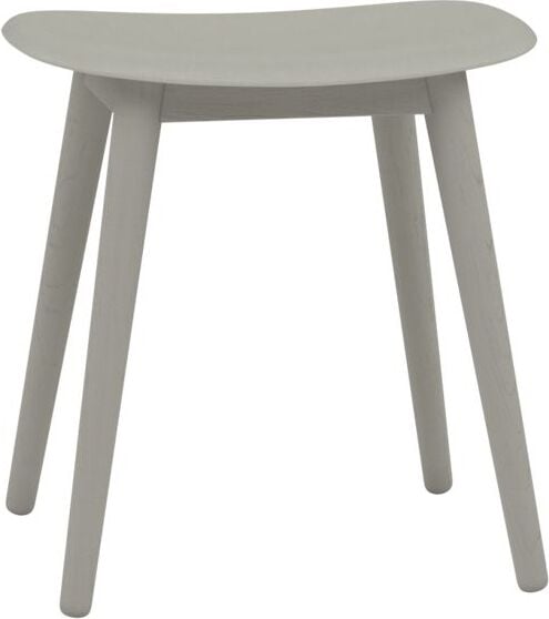 Fiber Hocker grau aus Holz