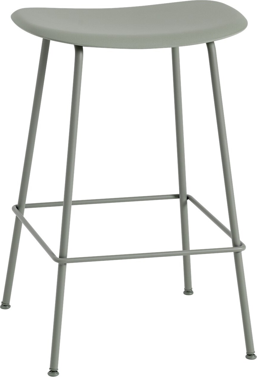 Fiber Tube Hocker 65 cm graugrün