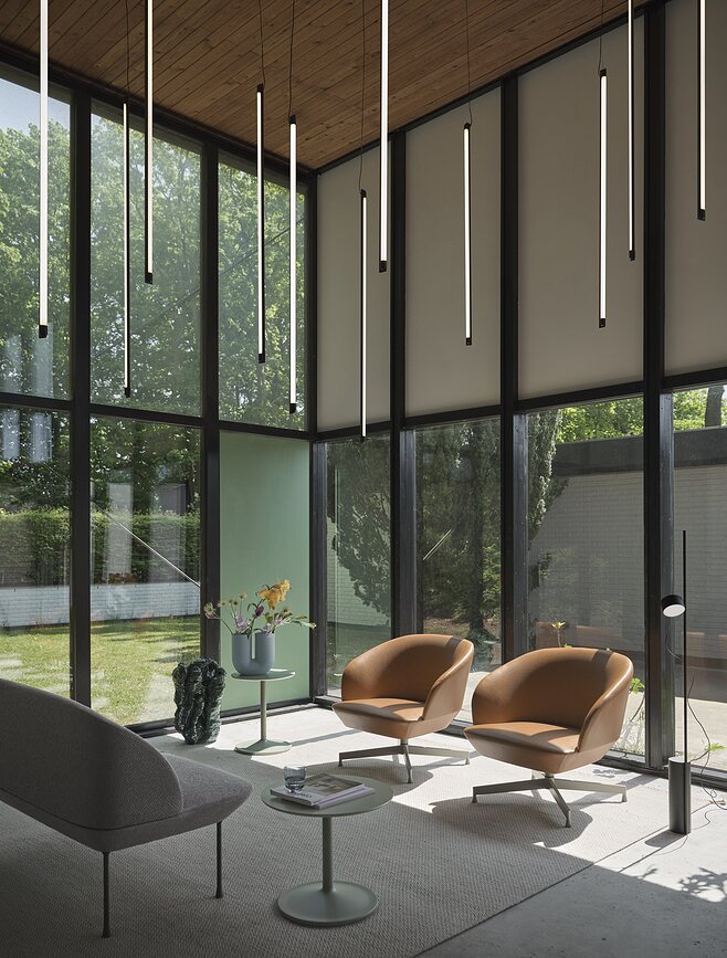 Fine Suspension Viseča svetilka, 120 cm, bordo