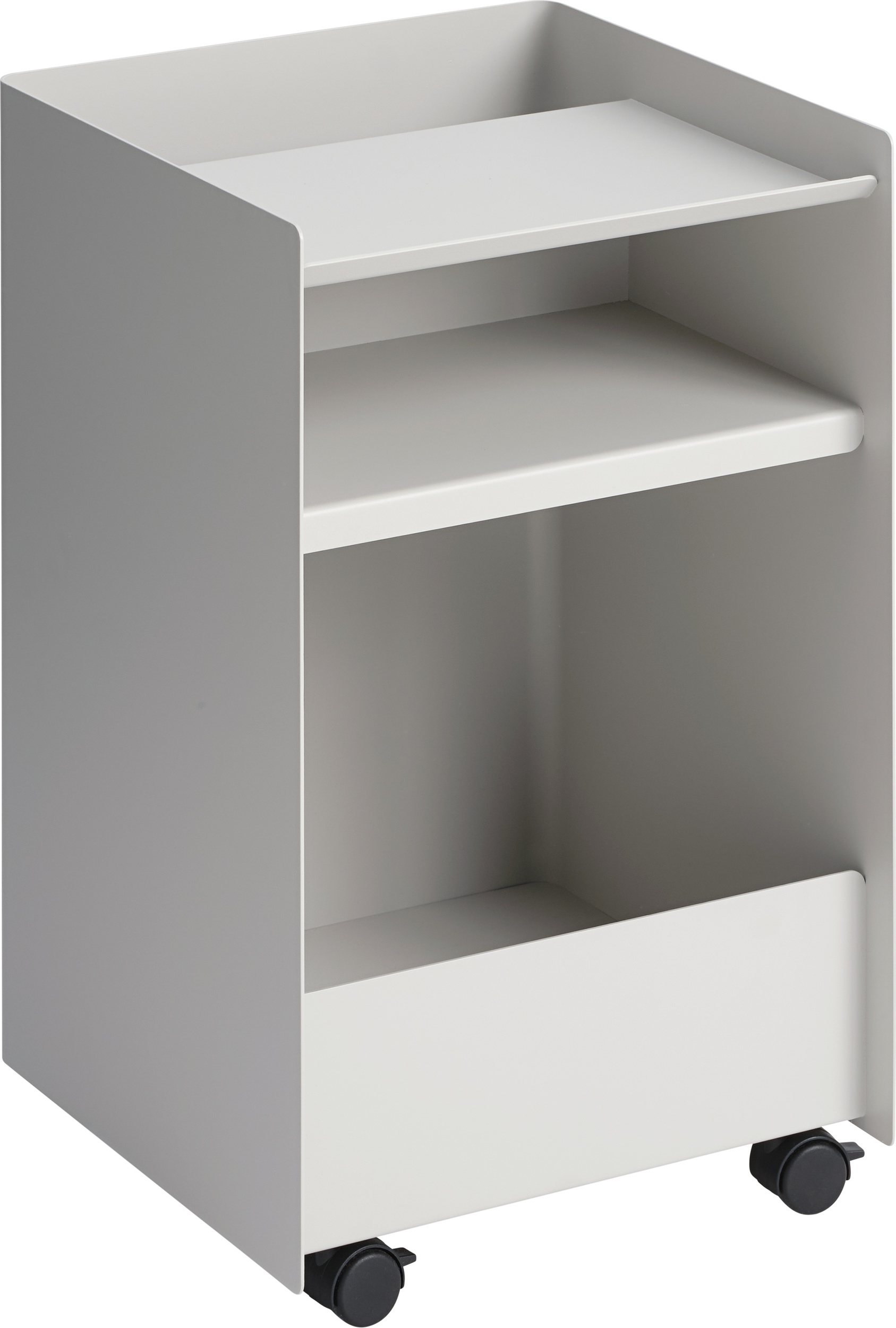 Folded Beistellschrank auf Rollen 61,5 cm, hellgrau