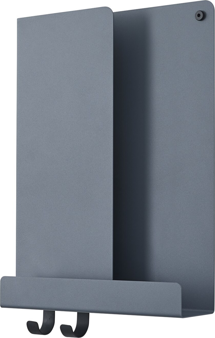 Folded Wandregal 29,5 x 40 cm graublau