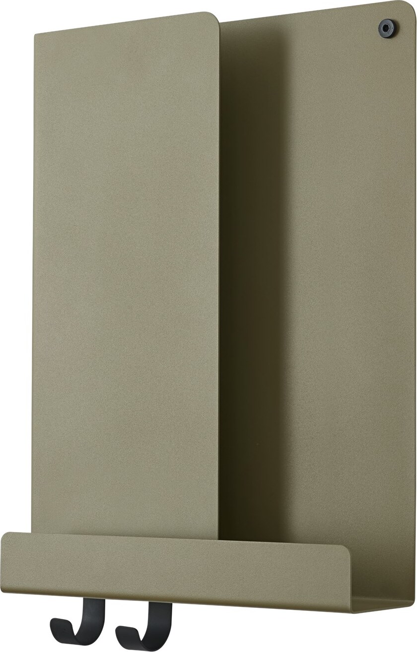Folded Wandregal 29,5 x 40 cm olivenfarben