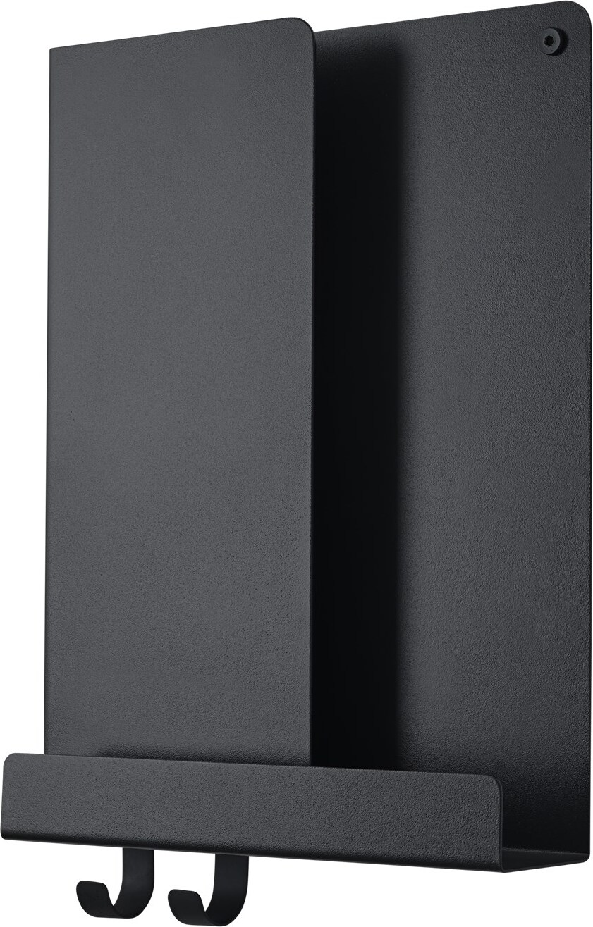Folded Wandregal 29,5 x 40 cm schwarz