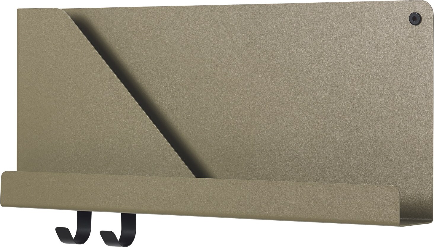 Folded Wandregal 51 x 22 cm olivenfarben