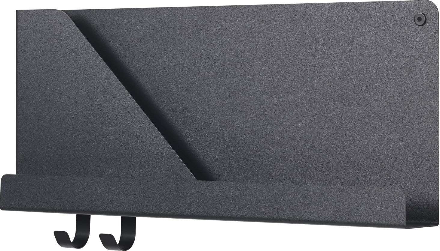 Folded Wandregal 51 x 22 cm schwarz