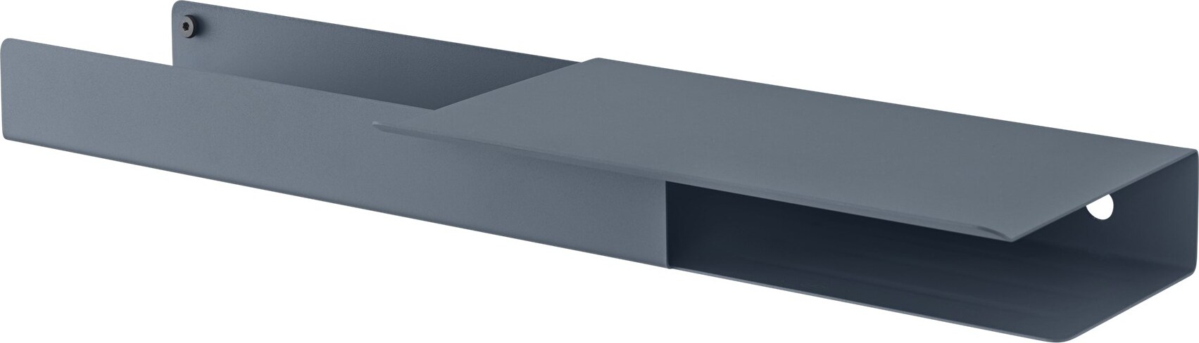 Folded Wandregal 62 x 5,4 cm graublau