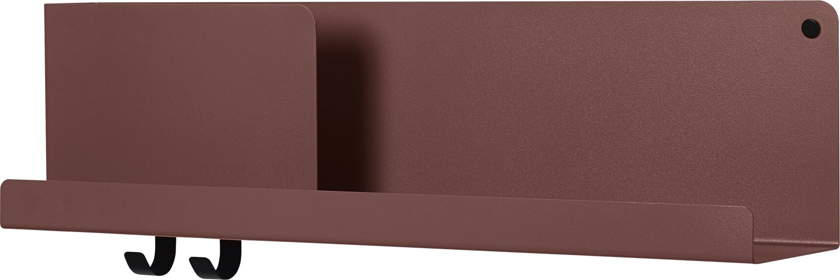 Folded Wandregal 63 x 16,5 cm rot