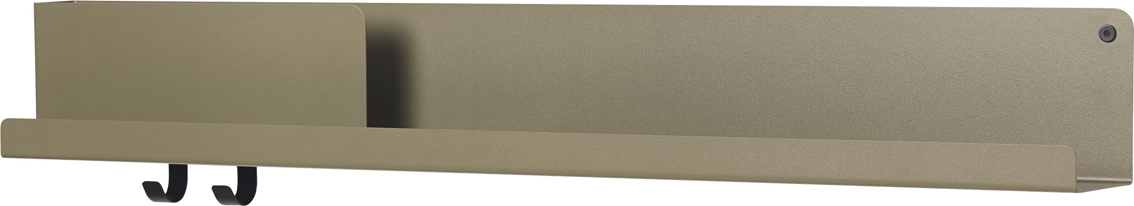 Folded Wandregal 96 x 13 cm olivenfarben