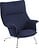 Fotel Doze Balder 782 tapicerowany chromowane nogi