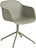 Fotel Fiber Swivel szarozielony na aluminiowych nogach