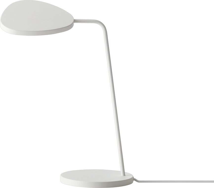 Galda lampa Leaf balta