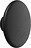 Gancho de pared de madera Dots Wood, 9 cm, negro