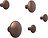 Ganchos de Pared Dots Metal Umbra, pack de 5 unidades
