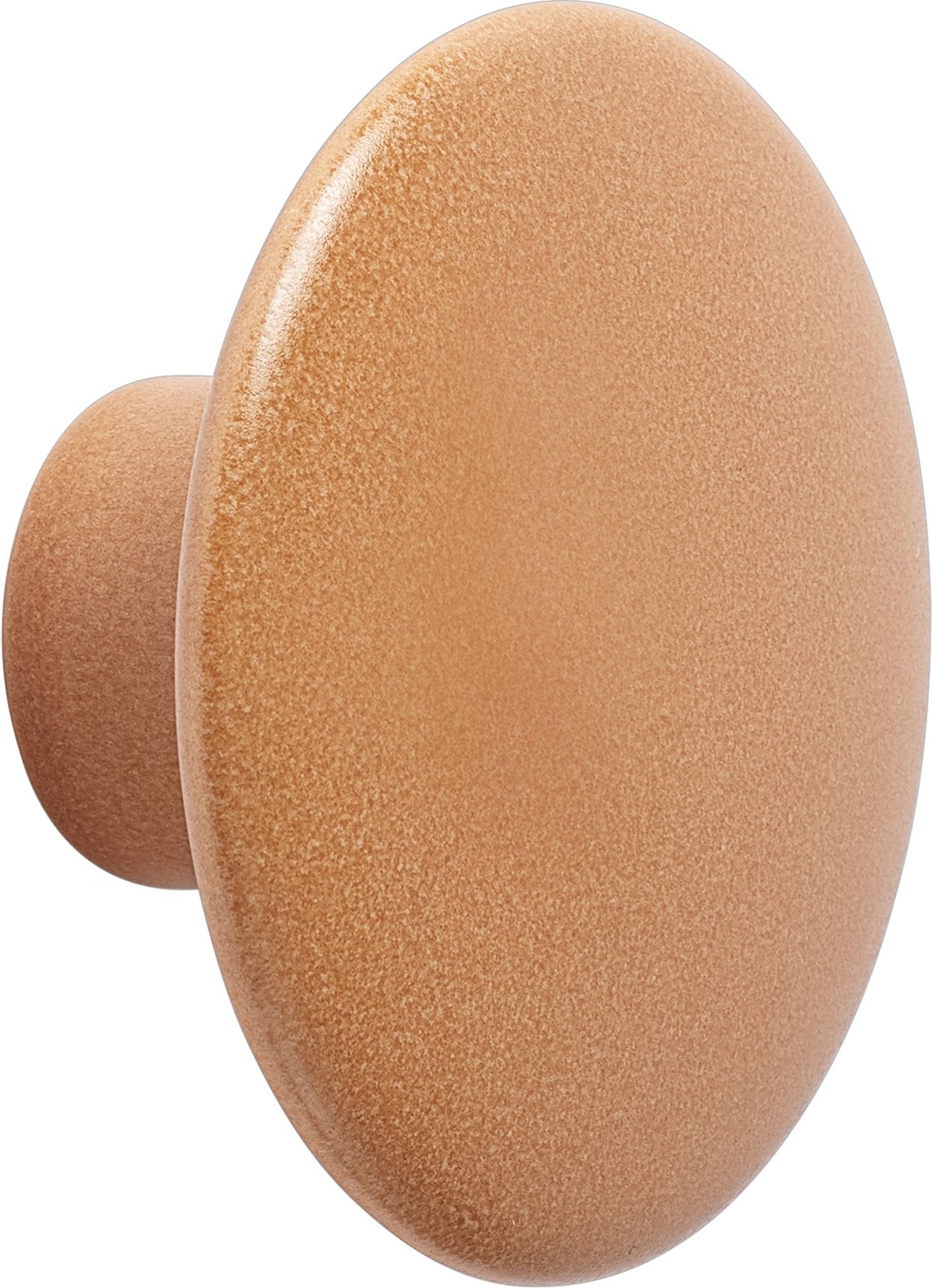 Haczyk ścienny Dots Ceramic 9 cm pomarańczowy
