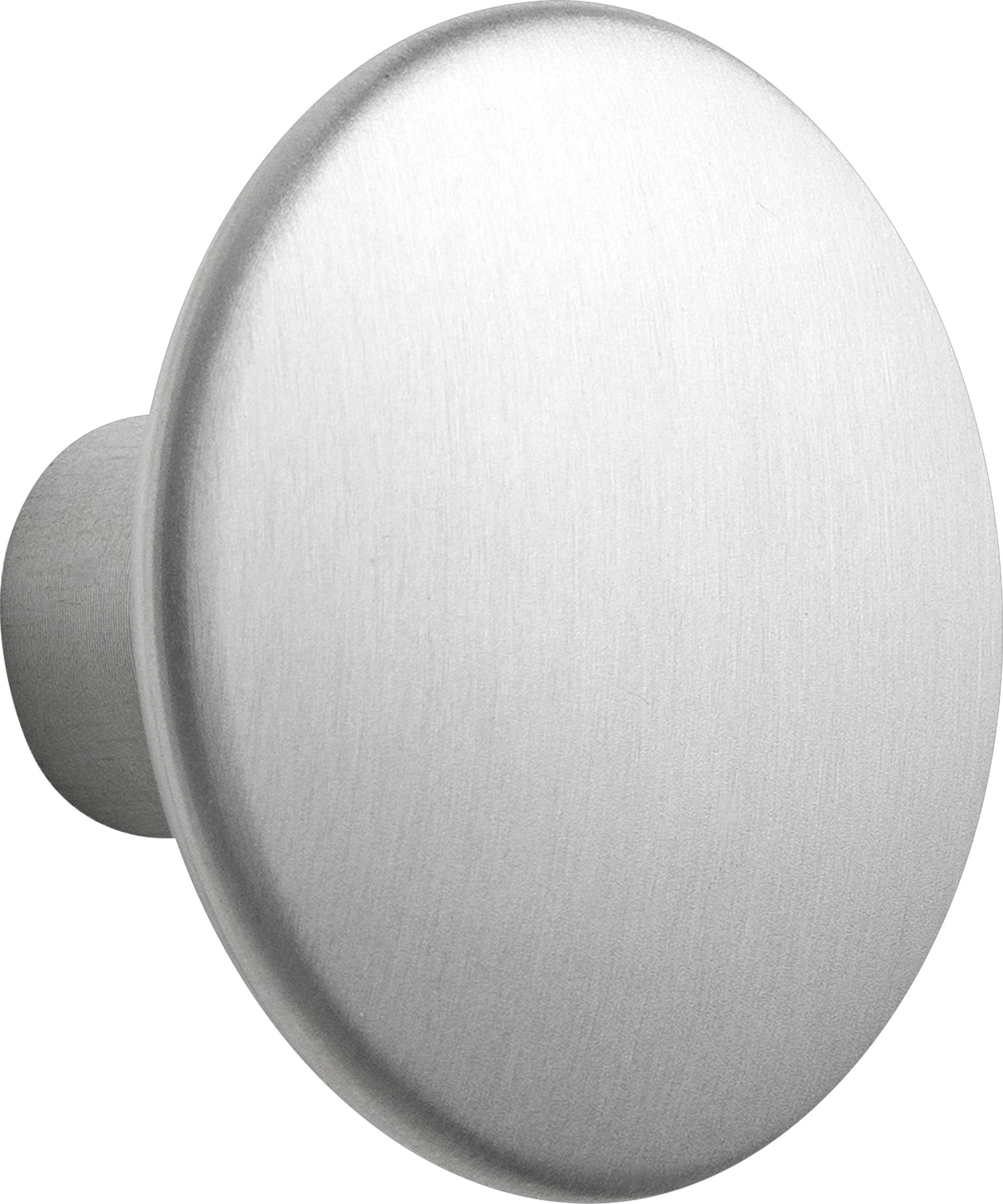 Haczyk ścienny Dots Metal 2,7 cm aluminium