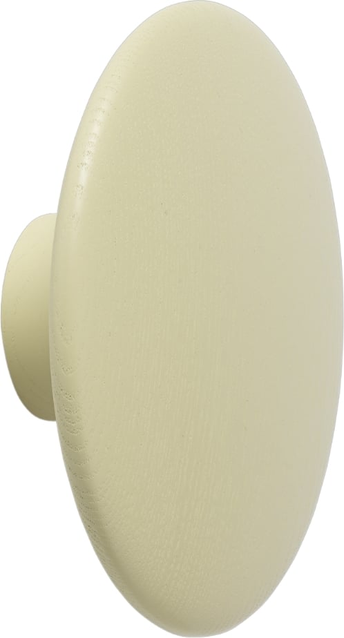 Haczyk ścienny Dots Wood 13 cm beżowozielony