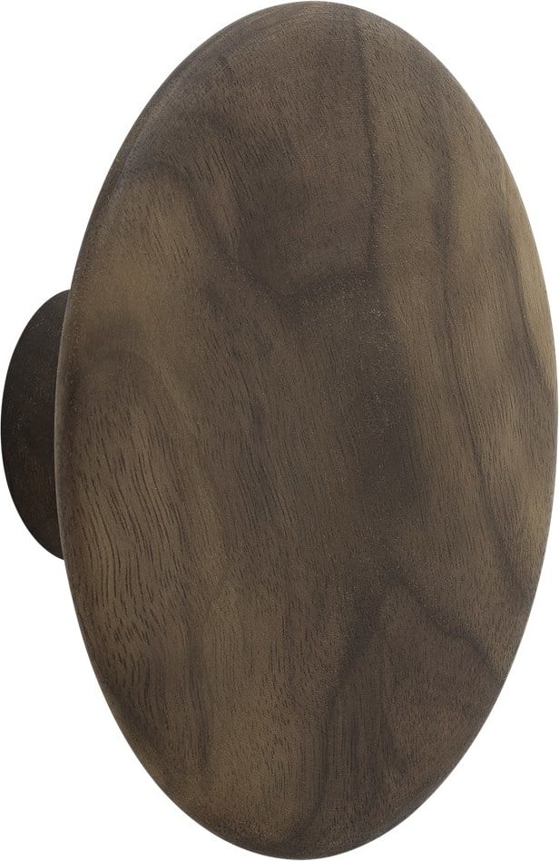 Haczyk ścienny Dots Wood 13 cm orzechowy