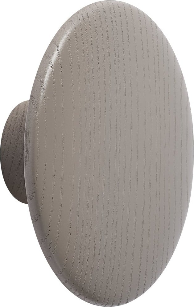 Haczyk ścienny Dots Wood 6,5 cm taupe