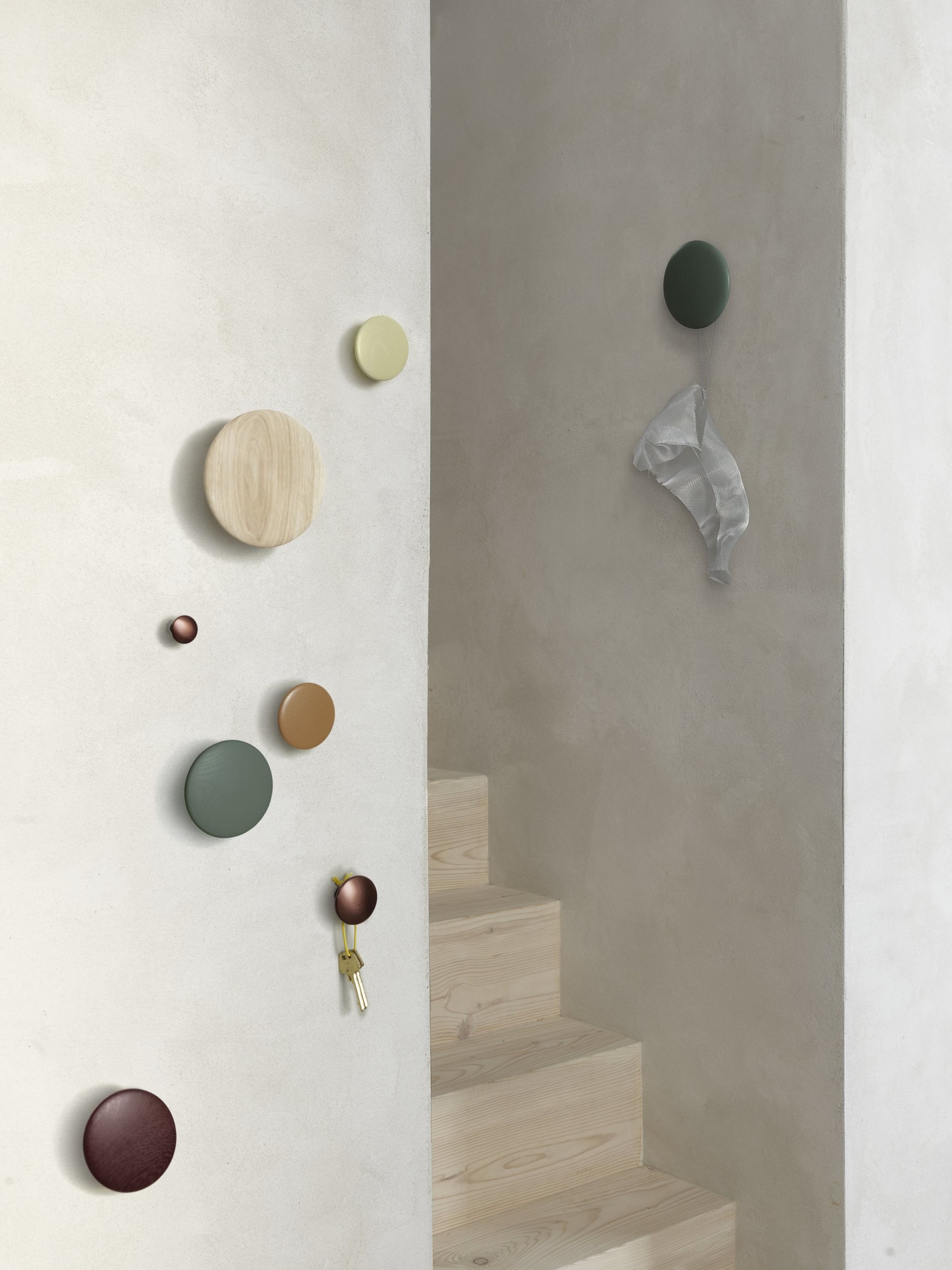 muuto the Dots M・Lセット　オーク Muuto The Dots Hooks Set | AmbienteDirect