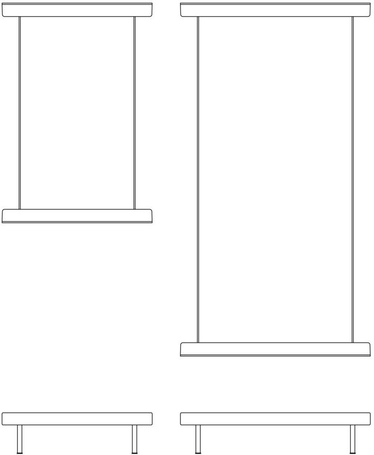 In Situ 2 Seater Frame Configuraton 4 Rahmen für modulares Sofa
