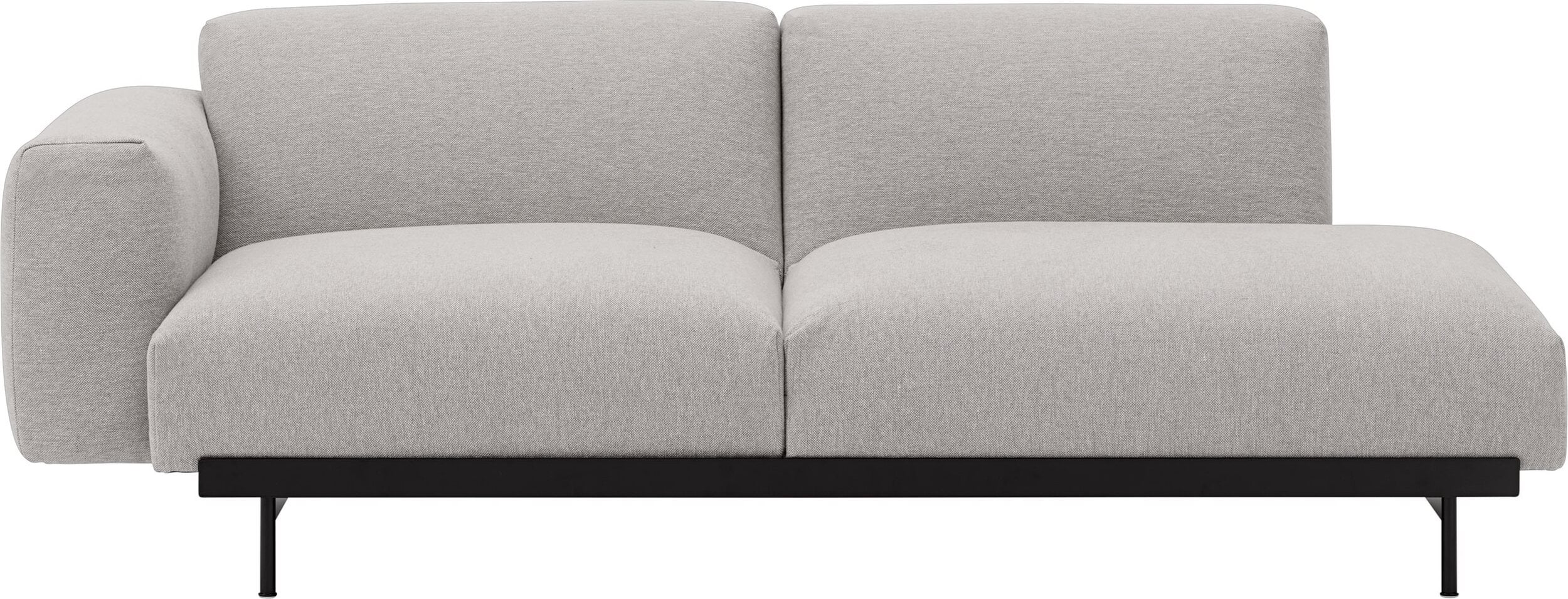 In Situ 2-Sitzer-Sofa links graubeige
