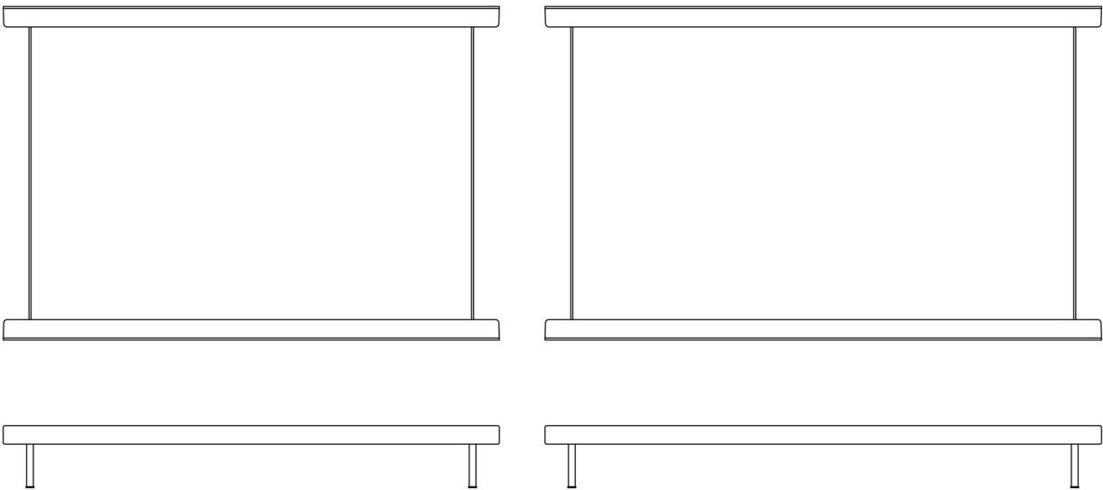 In Situ 4 Seater Frame Configuraton 3 Rahmen für modulares Sofa