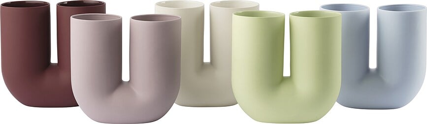 Jarrón Kink, 26 cm, granate