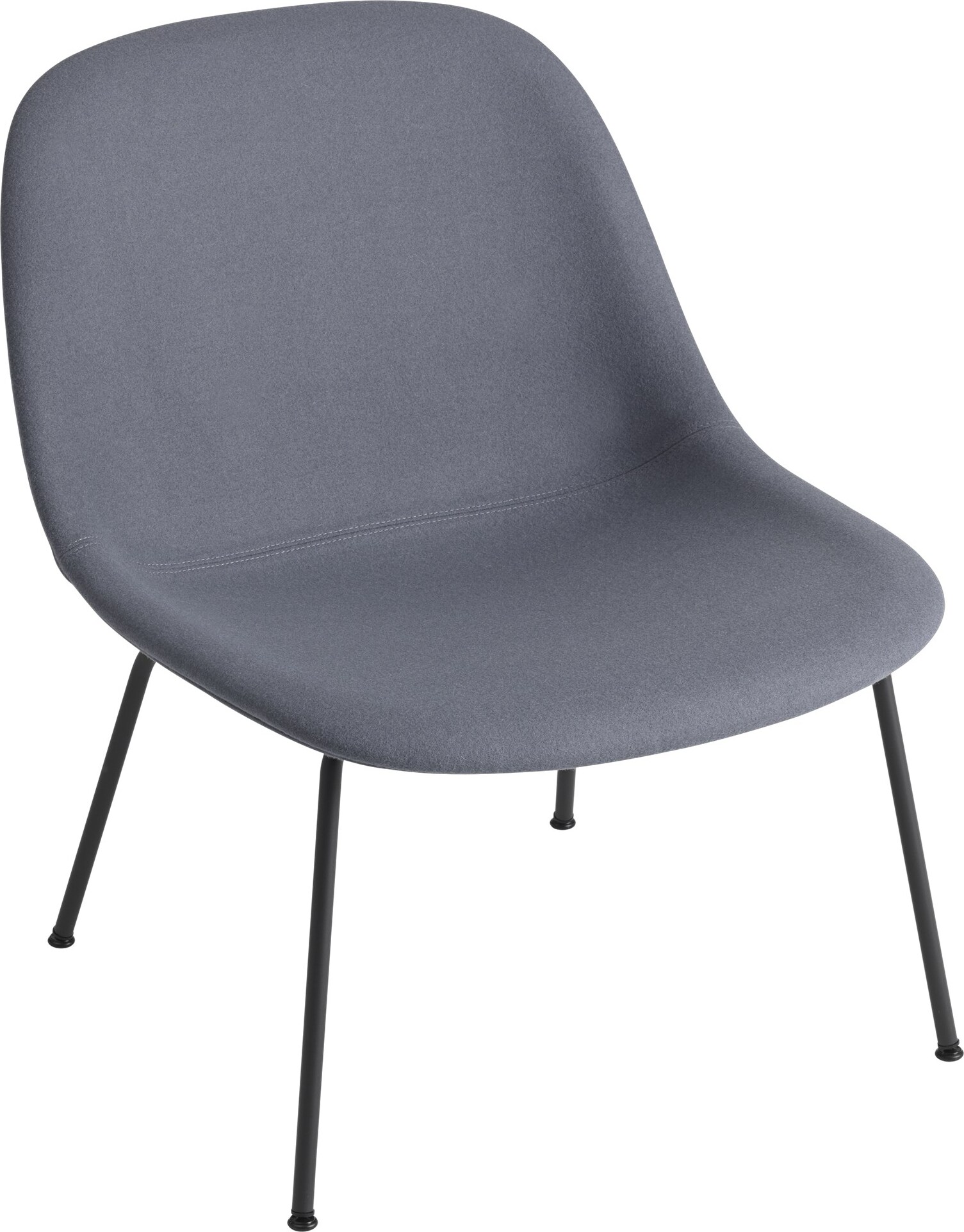 Krzesło Fiber Tube Divina 154 38 cm na stalowych nogach