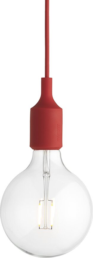 Lampa suspendată Muuto E27 roșie