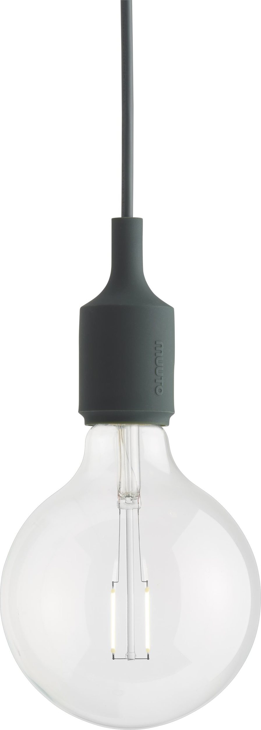 Lampa wisząca Muuto E27 ciemnozielona