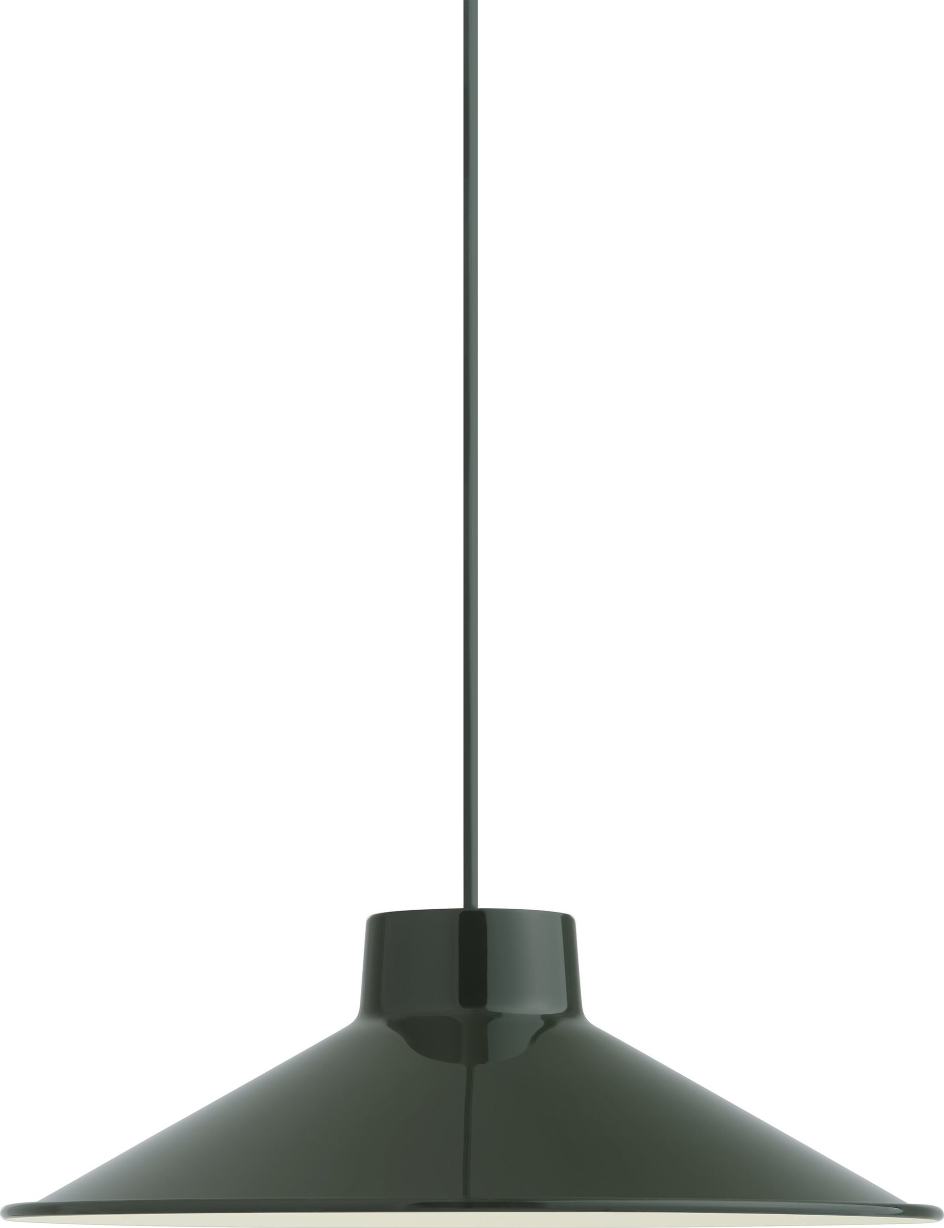Lampa wisząca Top 36 cm ciemnozielona