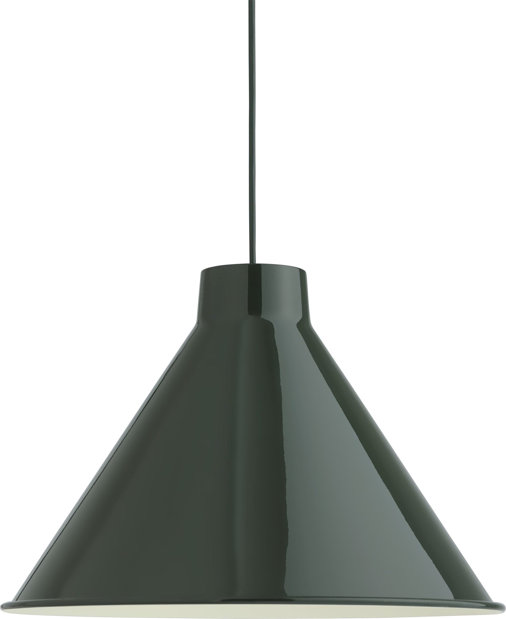 Lampa wisząca Top 38 cm ciemnozielona