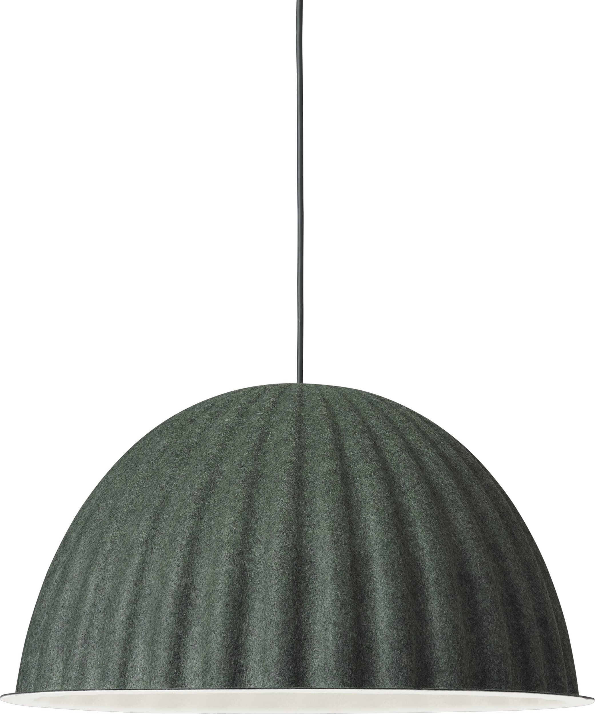 Lampa wisząca Under The Bell 55 cm ciemnozielona