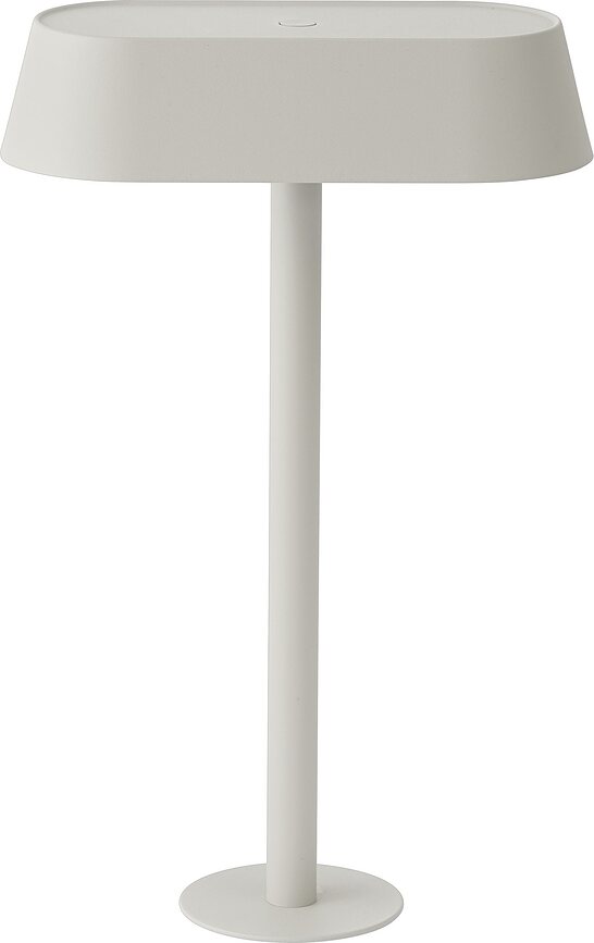 Lampada Linear grigiastra con supporto per tavolo