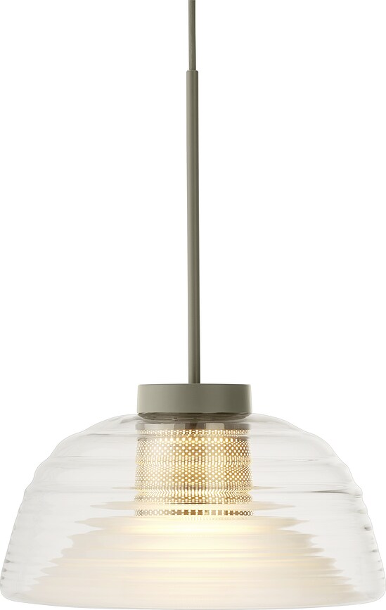 Lampada pensile Two-Layer color verde oliva