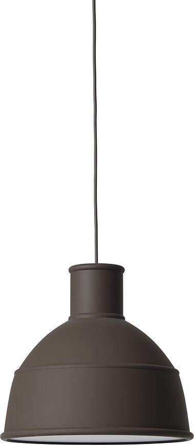 Lampada pensile Unfold marrone scuro