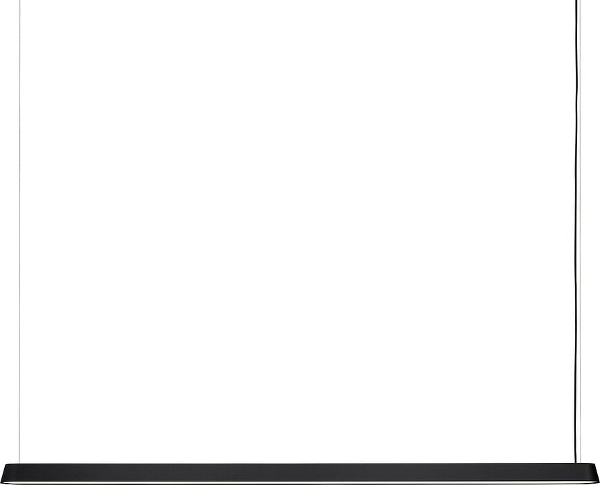 Lámpara Colgante ancha Linear, negra