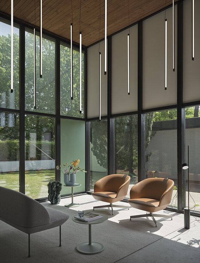 Lámpara Colgante Fine Suspension, 120 cm, burdeos