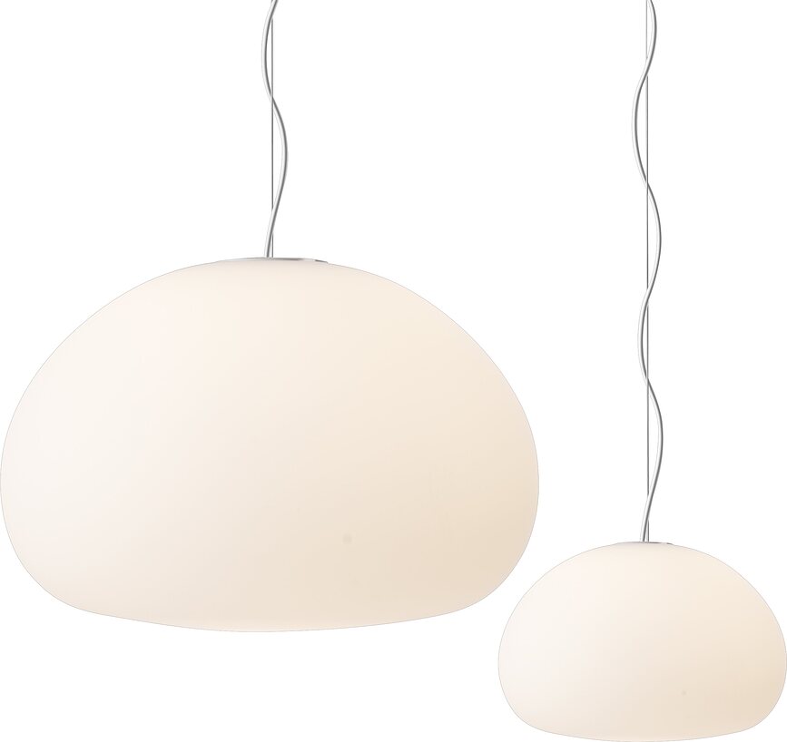 Lámpara Colgante Fluid L, blanca