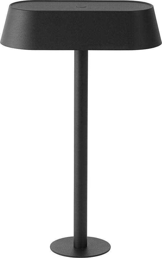 Lámpara con pinza Linear, negra, para escritorio