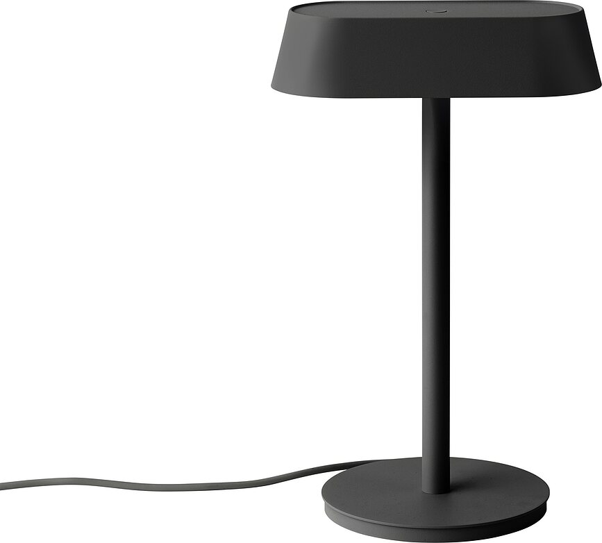 Lámpara de mesa Linear, negra