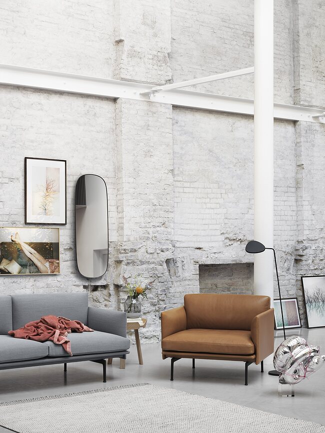 Lámpara de Pie Leaf, blanca