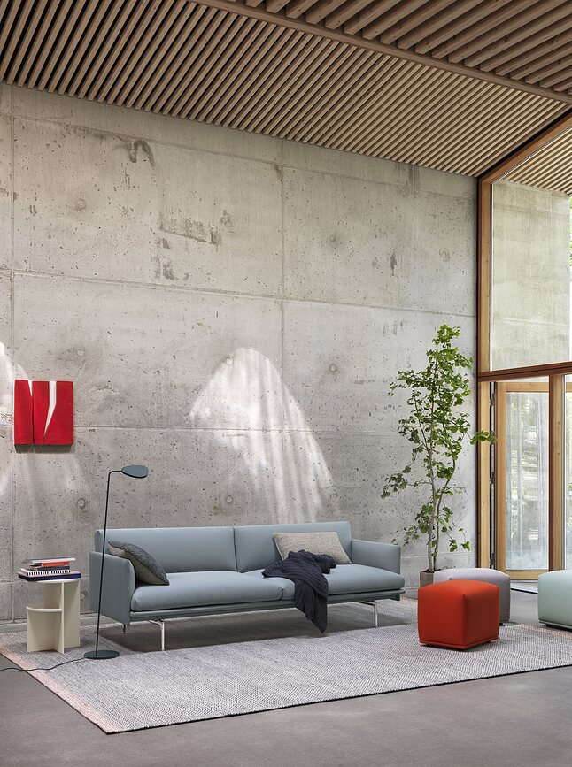 Leaf Lampe sur pied, cuivre