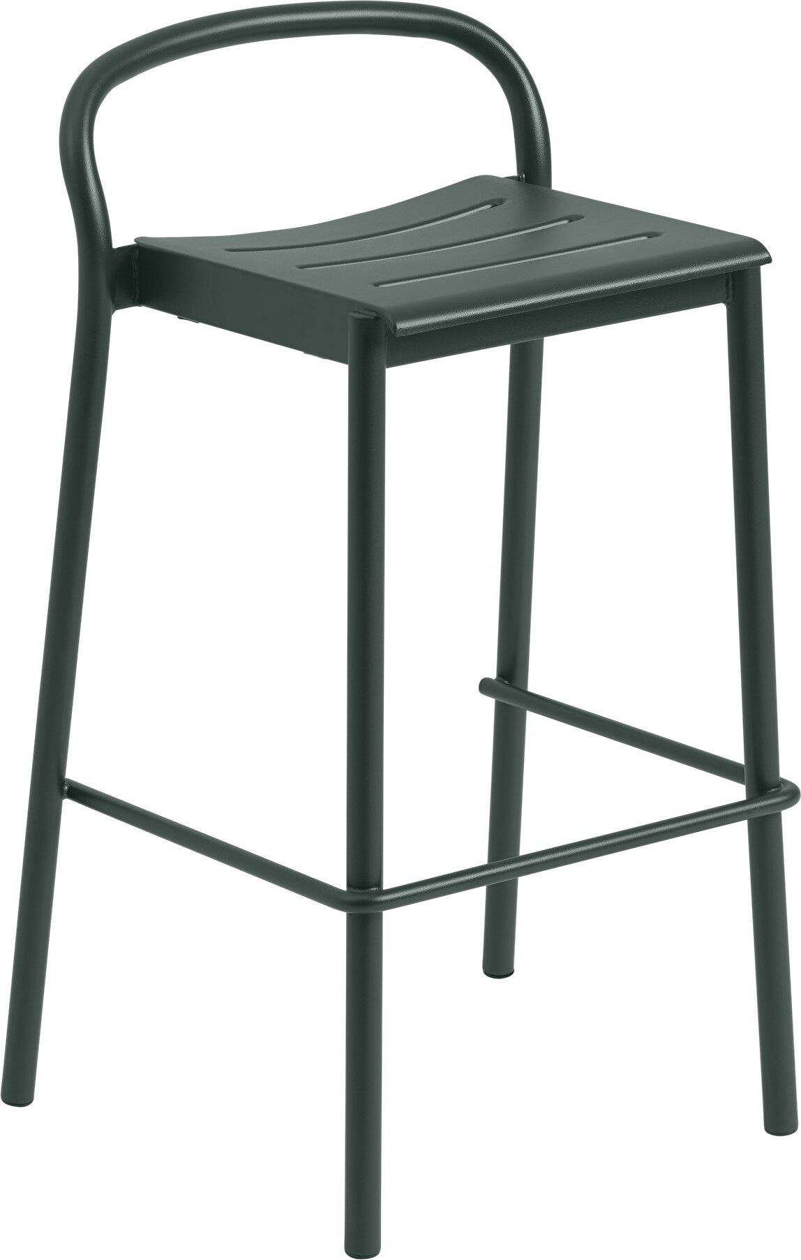 Linear Barhocker 75 cm dunkelgrün