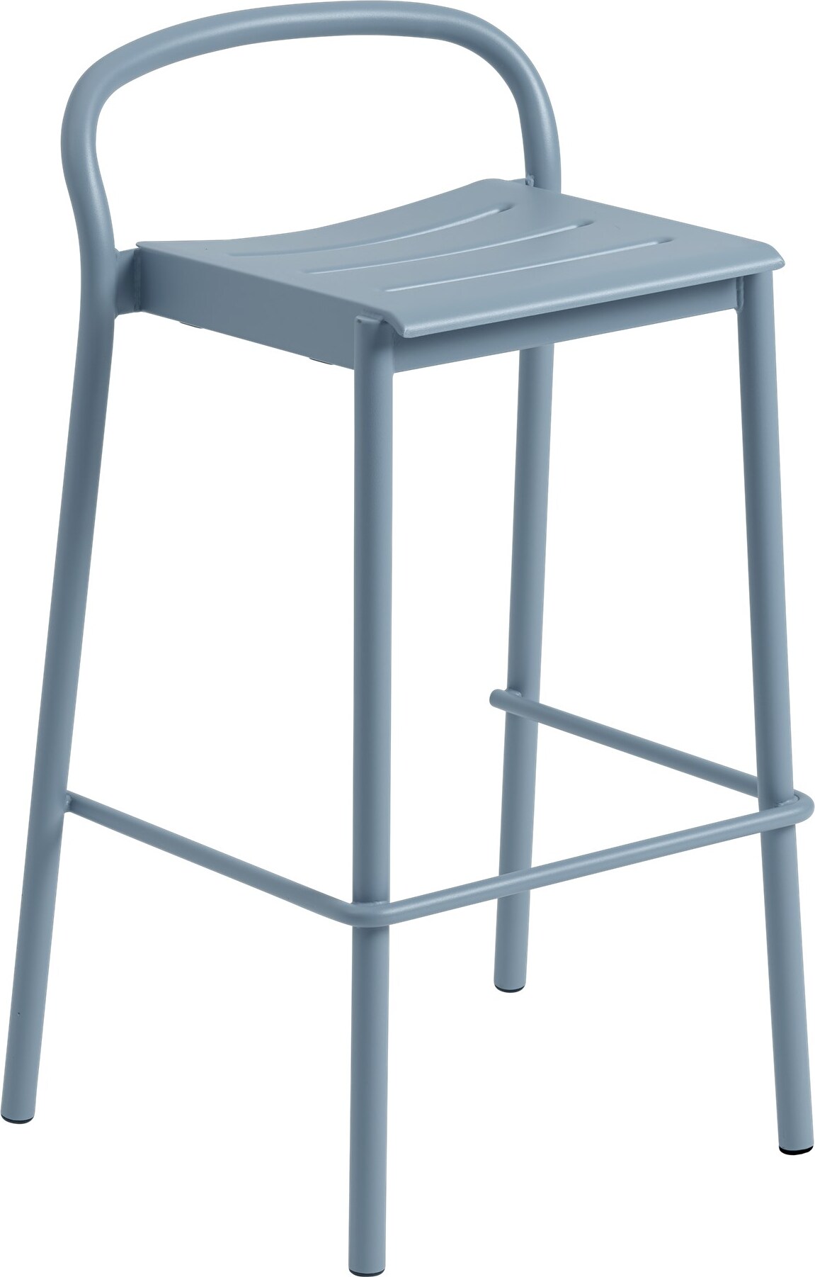 Linear Barhocker 75 cm gedämpftes Blau