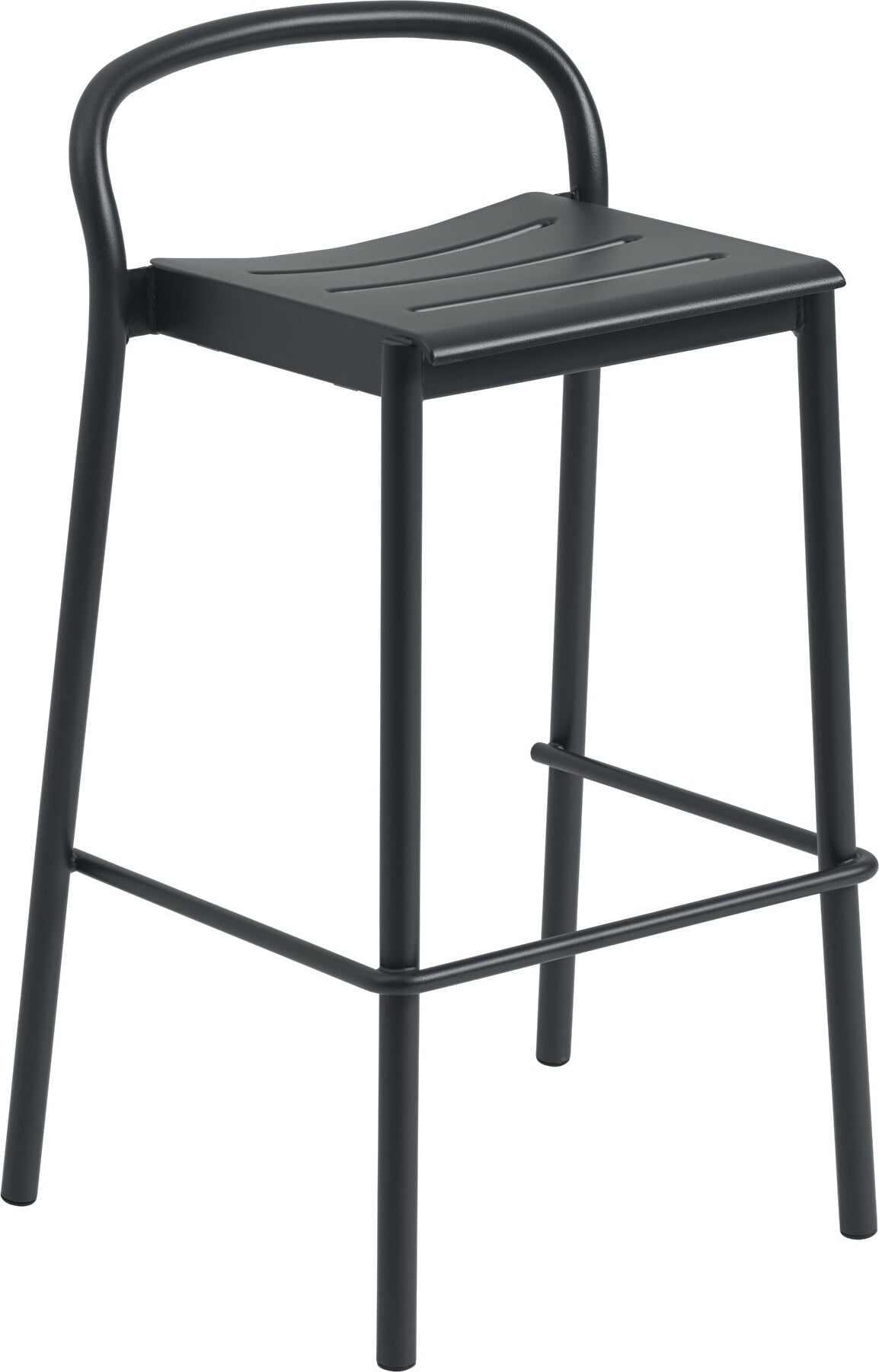 Linear Barhocker 75 cm schwarz